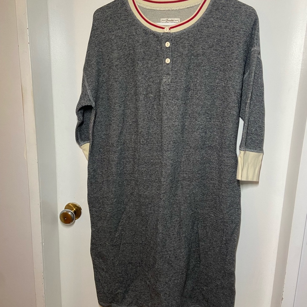 Roots Gray Henley Sleepshirt